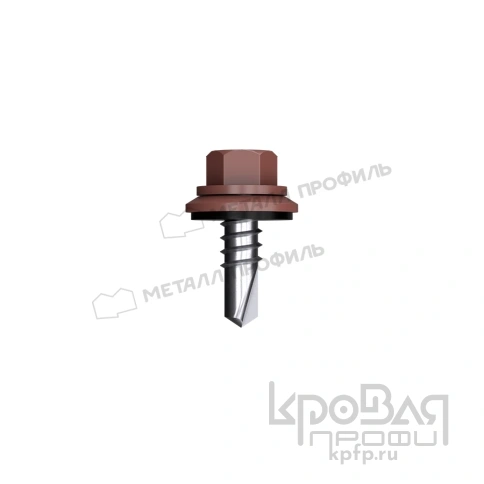 Саморез 5,5х19 ROOFRetail RR32 (темно-коричневый) фото 1