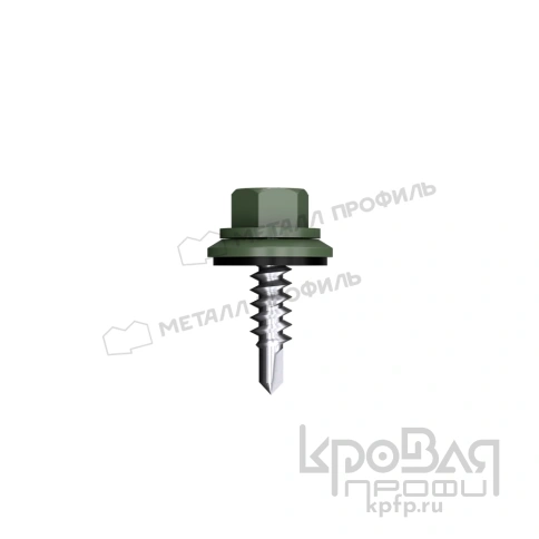 Саморез 4,8х28 ROOFRetail RAL6007 (бутылочно-зеленый) фото 1