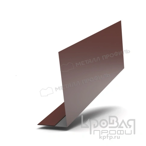 Планка карнизного свеса 250х50х3000 NormanMP (ПЭ-01-RR32-0.5) фото 1