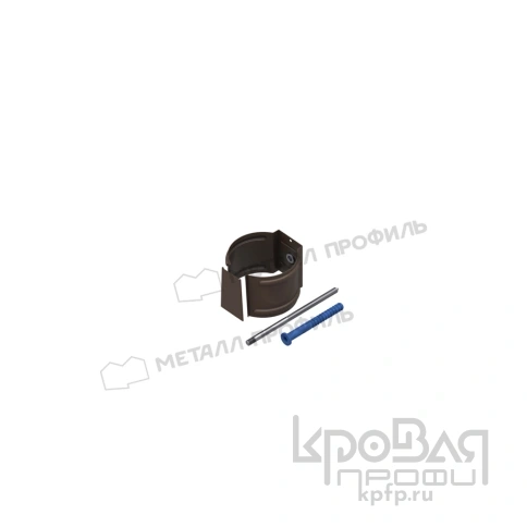 Держатель трубы D100 (на кирпич) Foramina Freeze (FRZ_D-01-DarkBrown\DarkBrown-0.6) фото 1