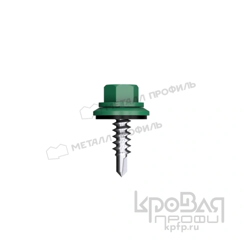 Саморез 4,8х28 ROOFRetail RAL6005 (зеленый мох) фото 1