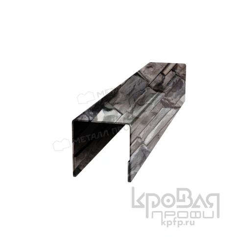 Планка П-образная 20х20х2000 (ECOSTEEL-01-БелыйКамень-0.5) фото 1