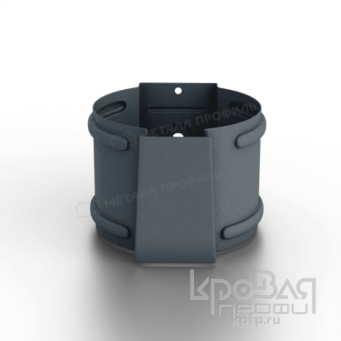 Держатель трубы D100 (на кирпич) Foramina Freeze (FRZ_D-01-Grey\Grey-0.6) фото 2