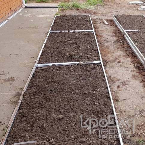 Садовая грядка металлическая оцинкованная ТИМЕР 2000х1000 мм (высота 14 см) фото 2