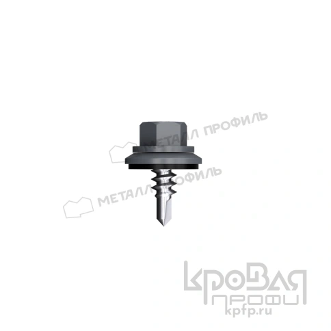 Саморез 4,8х19 ROOFRetail RAL7024 (серый графит) фото 1