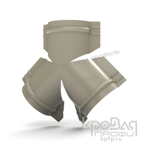 Y-образный тройник для круглого конька R110 NormanMP (ПЭ-01-1015-0.5) фото 1