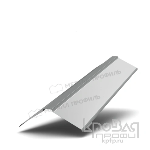 Планка конька плоского 150х150х2000 NormanMP (ПЭ-01-9006-0.5) фото 1