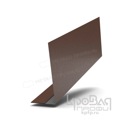 Планка карнизного свеса 250х50х3000 (VALORI-20-Brown-0.5) фото 1