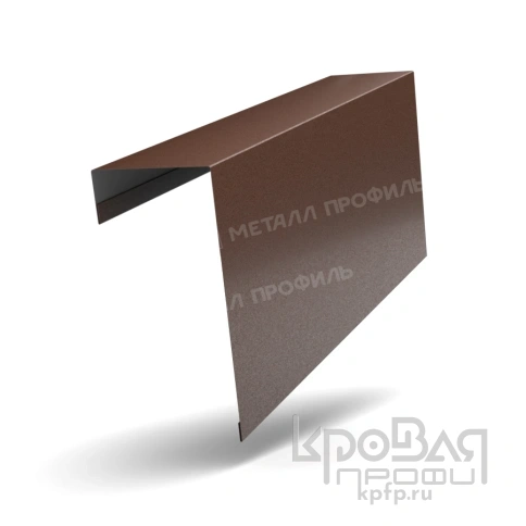 Планка торцевая фасадная FASTCLICK 139х65х3000 (VALORI-20-Brown-0.5) фото 1