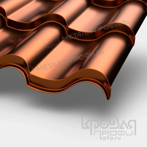 Металлочерепица МП Монтерроса-SL (AGNETA-20-Copper\Copper-0.5) фото 1