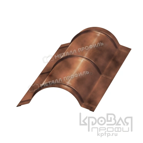 Планка конька круглого R110х2000 (КЛМА-02-Anticato-0.5) фото 1