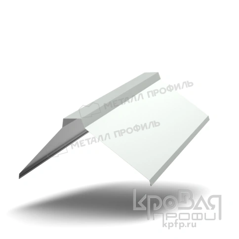 Планка конька плоского 155х155х2000 NormanMP (ПЭ-01-7035-0.5) фото 1