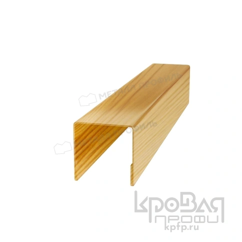 Планка П-образная 13х27х2000 (ECOSTEEL_T-01-Сосна-0.5) фото 1