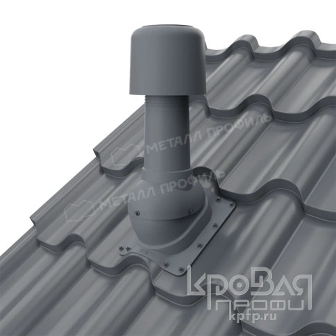 Выход вентиляции изолированный MAXI 125/160 Монтерроса (серый) фото 2