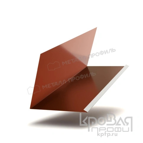 Планка примыкания верхняя к трубе FASTCLICK 250х240х2000 (PURMAN-20-Argillite-0.5) фото 1