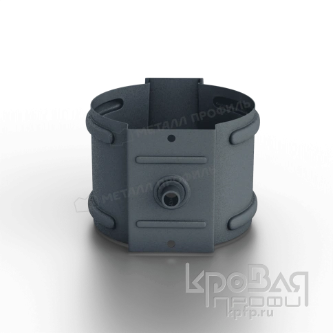 Держатель трубы D100 (на кирпич) Foramina Freeze (FRZ_D-01-Grey\Grey-0.6) фото 5