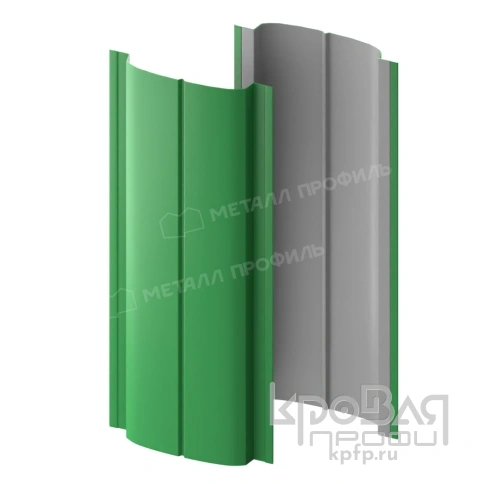 Штакетник металлический МП ELLIPSE-T 19х126 NormanMP (ПЭ-01-6002-0.5) фото 2