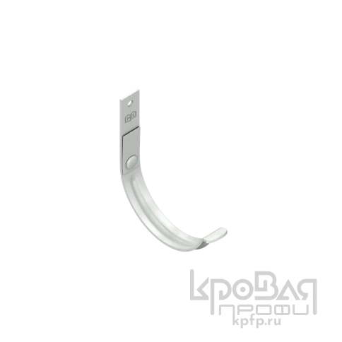 Держатель желоба карнизный МЕТАЛЛ ПРОФИЛЬ GS lite D125х132 Ral 9003 фото 1