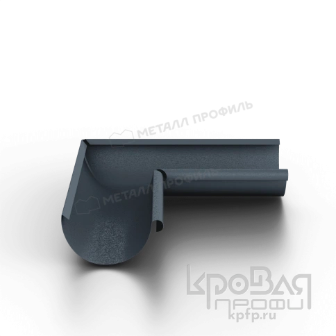 Угол желоба внутренний МЕТАЛЛ ПРОФИЛЬ Foramina Freeze D125 Grey фото 3
