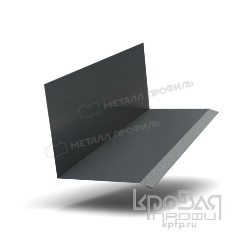 Планка примыкания верхняя к стене FASTCLICK 150х135х2000 (VikingMP-01-7016-0.45) фото 1