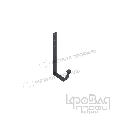 Держатель желоба МЕТАЛЛ ПРОФИЛЬ БЮДЖЕТ 120х86 Ral 7024 фото 1