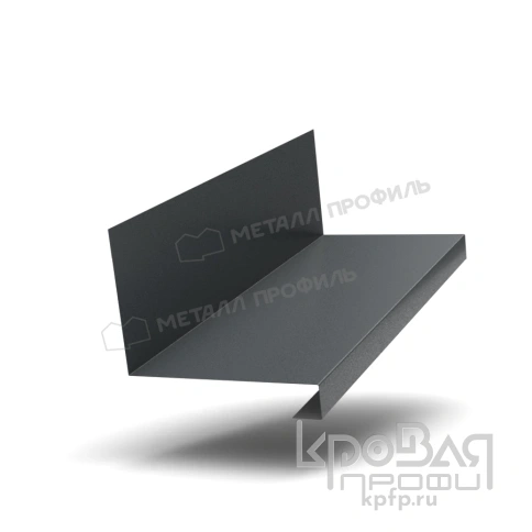 Планка примыкания нижняя к трубе FASTCLICK 150х200х2000 (VikingMP E-20-7016-0.5) фото 1