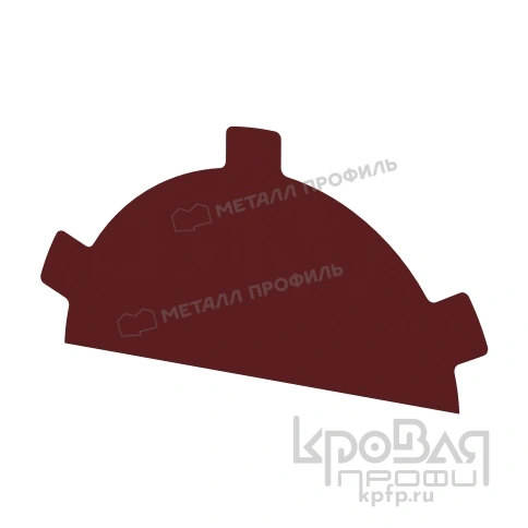 Заглушка конька круглого простая (VikingMP-01-3011-0.45) фото 2