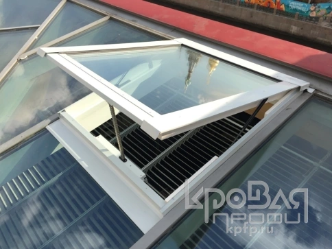 Окно WERSO с электрическим открыванием с настенной кнопкой 66x98 фото 1