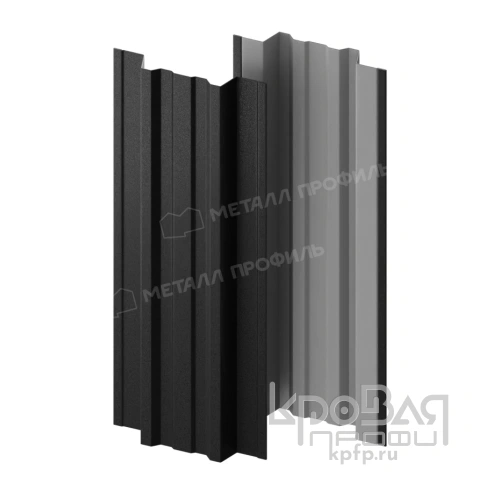Штакетник металлический МП TRAPEZE-T 16,5х118 (VikingMP-01-9005-0.45) фото 2