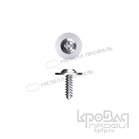Саморез 4,2х16 оцинк острый с прессшайбой фото 1