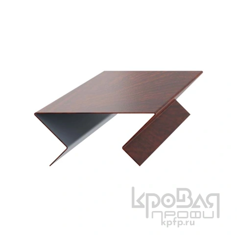 Планка угла наружного сборная нижняя Woodstock 70х28х3000 (ECOSTEEL-01-МореныйДуб-0.5) фото 1