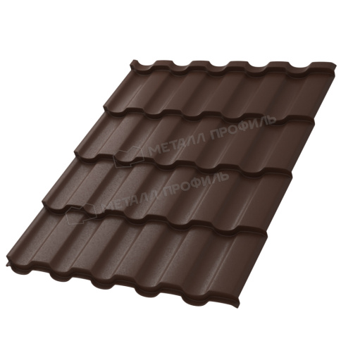 Металлочерепица МП Монтекристо-XL (VALORI-20-Brown-0.5) фото 2