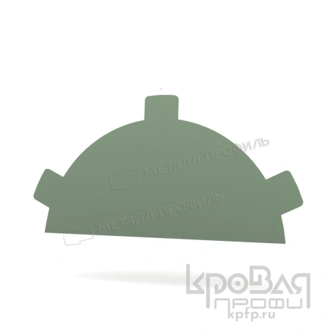 Заглушка конька круглого простая NormanMP (ПЭ-01-6019-0.5) фото 1