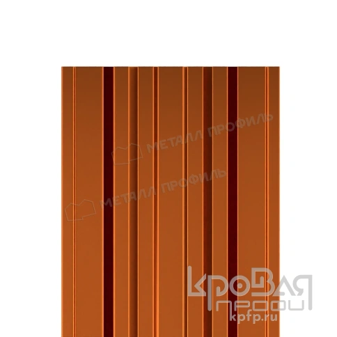 Штакетник металлический МП TRAPEZE-T 16,5х118 (AGNETA-20-Copper\Copper-0.5) фото 1
