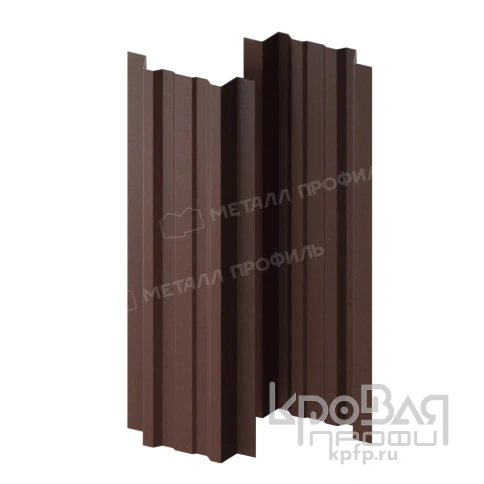 Штакетник металлический МП LАNE-T 16,5х99 (ПЭМАД-01-8017\8017-0.4) фото 2