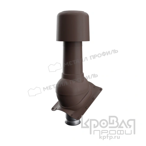 Выход вентиляции изолированный MAXI TURBO 125/160 Монтерроса (коричневый) фото 1