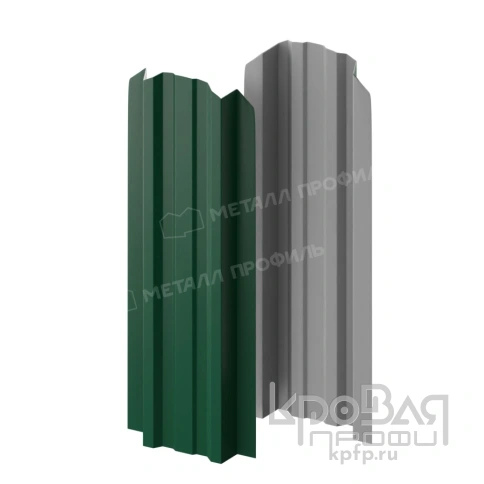 Штакетник металлический МП LАNE-O 16,5х99 (ПЭ-01-6005-0.4) фото 2