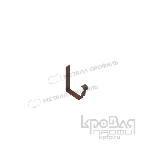 Держатель желоба карнизный МЕТАЛЛ ПРОФИЛЬ БЮДЖЕТ 120х86 Ral 8017 фото 1