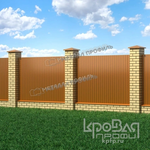 Профилированный лист МП-10х1100-A (AGNETA_Д-20-Copper-0,5) фото 4