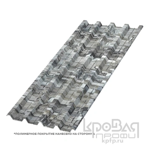 Профилированный лист Н-60х845-A (ECOSTEEL-01-БелыйКамень-0,5) фото 1