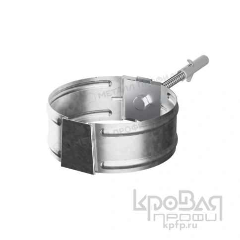 Держатель трубы МЕТАЛЛ ПРОФИЛЬ ПРОЕКТ D150 Цинк фото 1