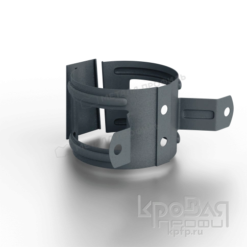 Держатель трубы D100 (на дерево) Foramina Freeze (FRZ_D-01-Grey\Grey-0.6) фото 4