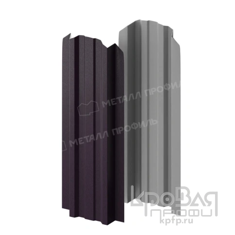 Штакетник металлический МП LАNE-O 16,5х99 (VALORI-20-Violet-0.5) фото 2