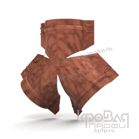 Y-образный тройник для круглого конька R110 (КЛМА-02-Anticato-0.5) фото 1