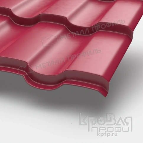 Металлочерепица МП Монтекристо-XL NormanMP (ПЭ-01-3005-0.5) фото 1