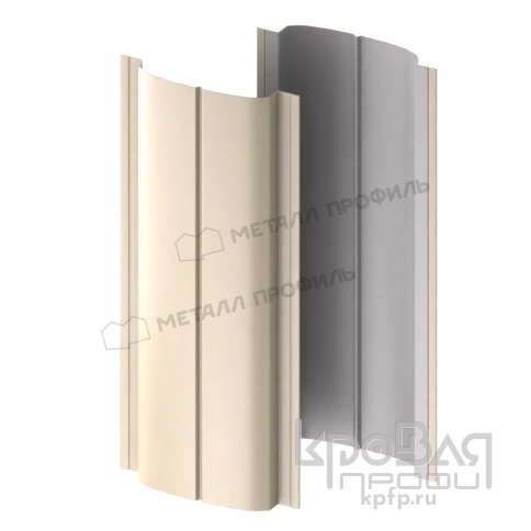 Штакетник металлический МП ELLIPSE-T 19х126 NormanMP (ПЭ-01-1015-0.5) фото 2