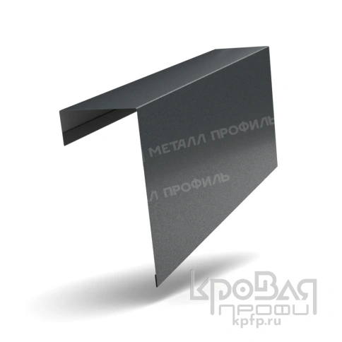 Планка торцевая фасадная FASTCLICK 139х65х3000 (VikingMP E-20-7016-0.5) фото 1