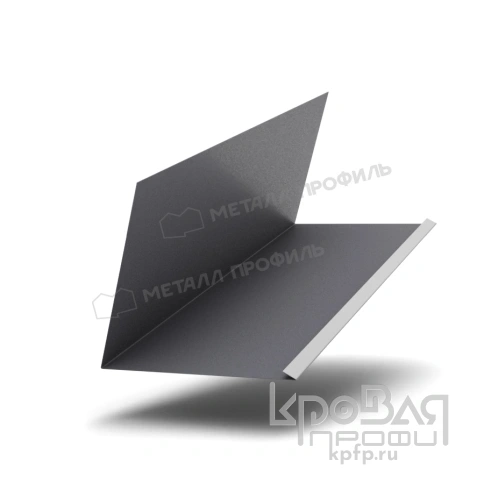 Планка примыкания верхняя к трубе FASTCLICK 250х240х2000 (VALORI-20-Grey-0.5) фото 1