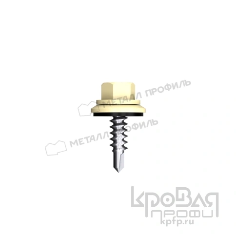 Саморез 4,8х28 ROOFRetail RAL1014 (слоновая кость) фото 1