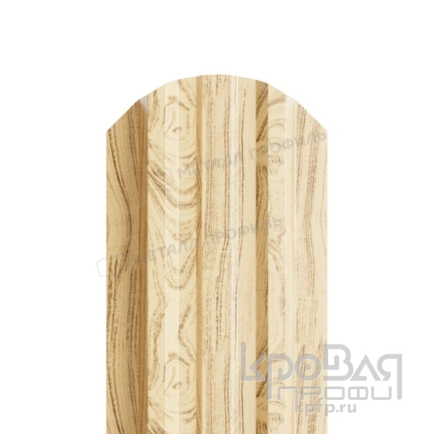 Штакетник металлический МП LАNE-O 16,5х99 (ECOSTEEL-01-Сосна-0.5) фото 1